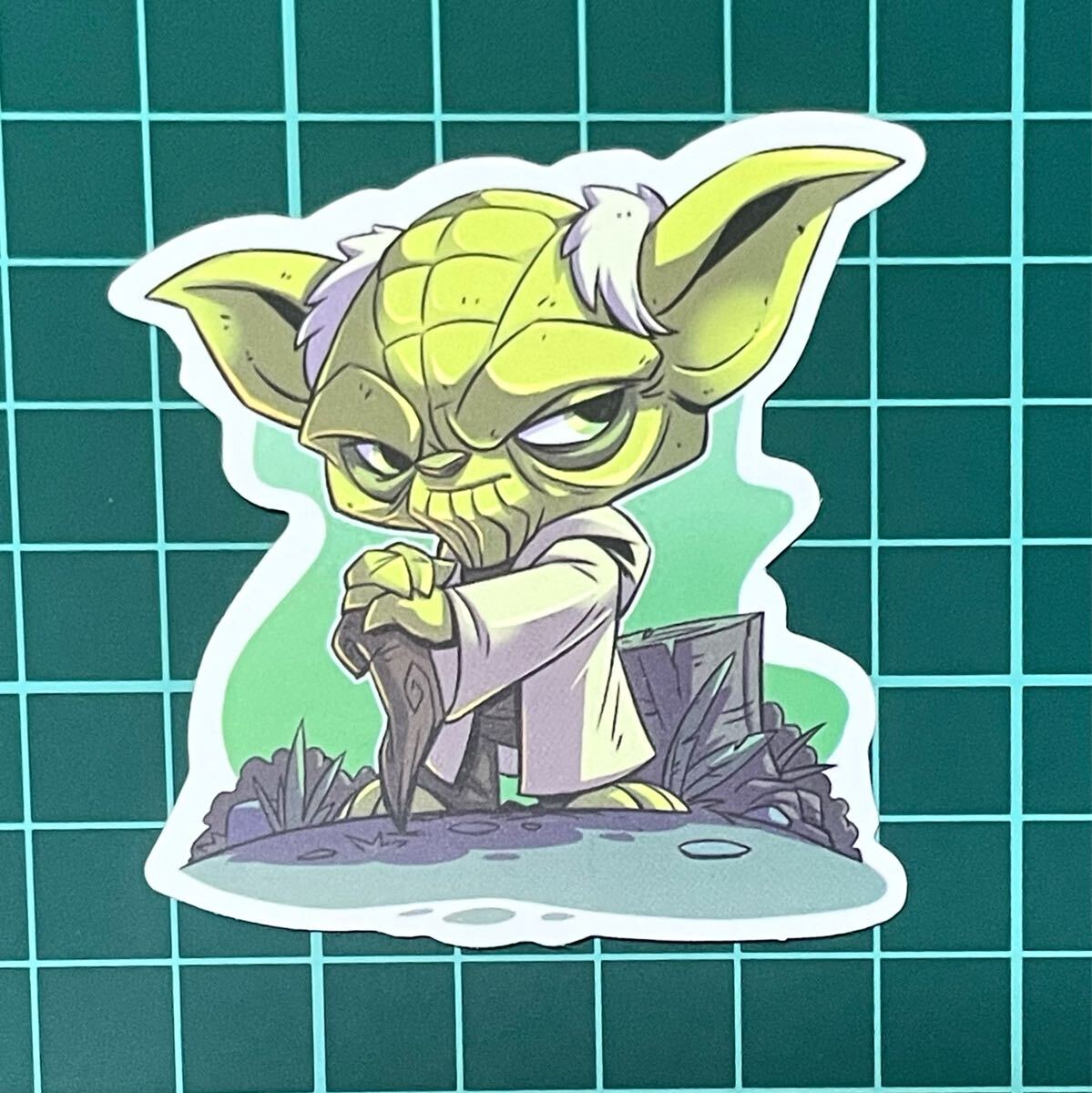 ST499 ステッカー シール スターウォーズ ヨーダ 映画 スマホケース拍卖