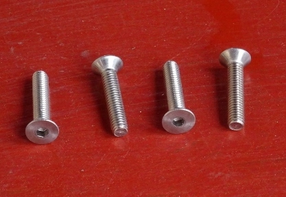 ▲M4x20チタン皿ヘッド6角穴マシンネジ4本,スクエアSTR-420(ゆうパケット)拍卖