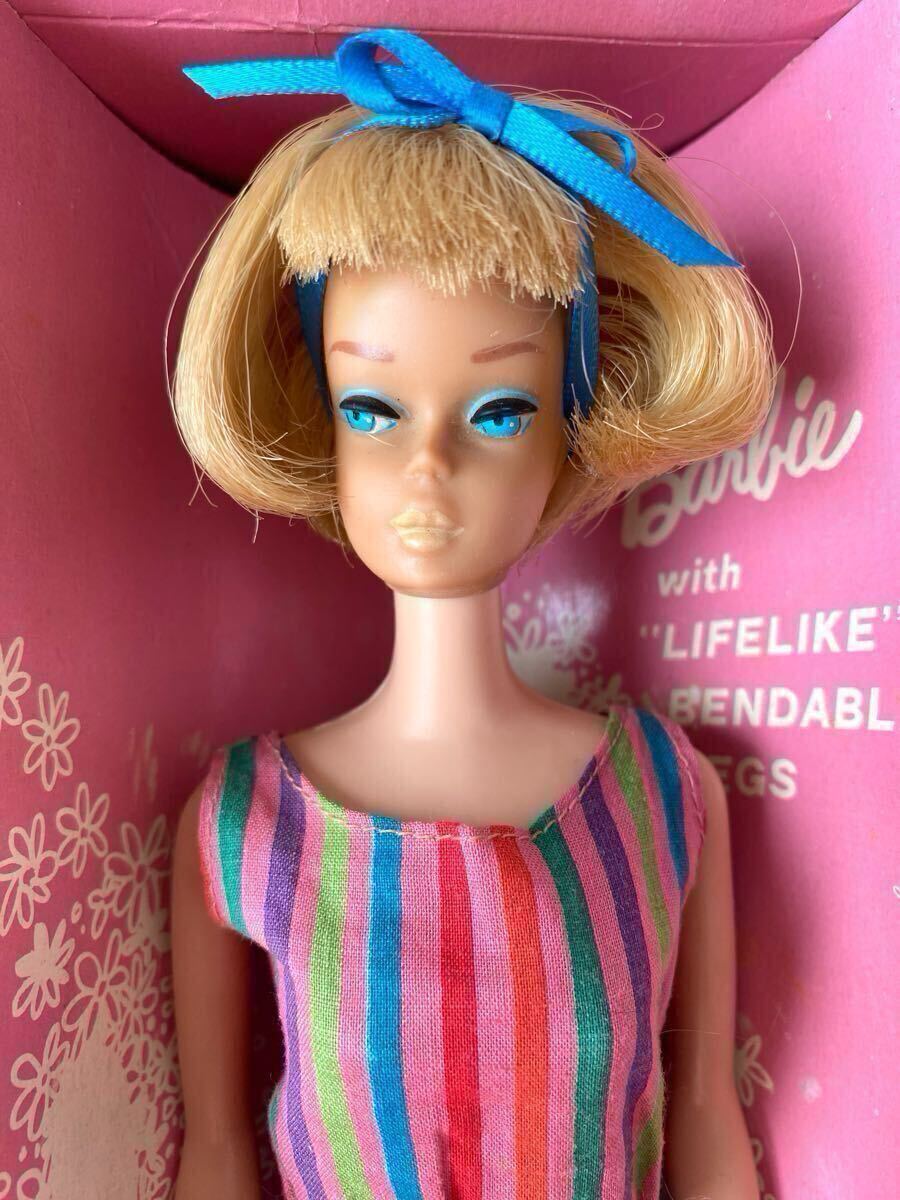 希少 当時物 ビンテージバービー 人形 箱付き 水着 ベンダブルレッグ アメリカンガール Barbie MATTEL 60 レトロ 着せ替え人形拍卖