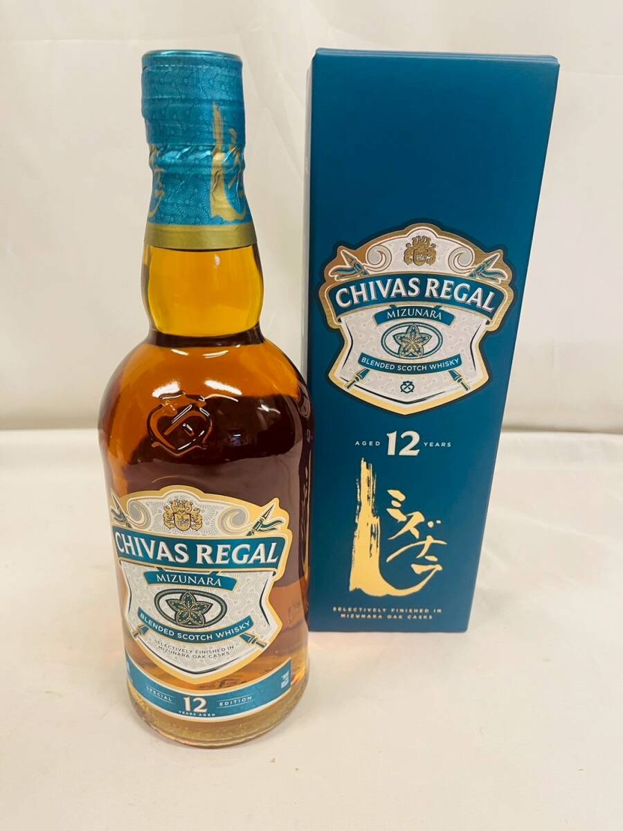 T10703【未開栓】CHIVAS REGAL シーバス リーガル 12年 MIZUNARA ミズナラ SCOTCH スコッチ WHISKY ウィスキー 700ml 40% お酒 箱付拍卖