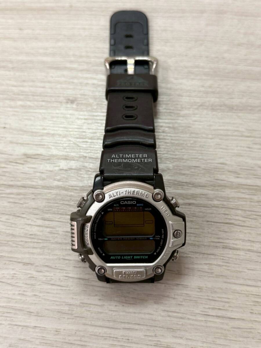 【ジャンク品】 CASIO PRO TREK PRT-300 デジタル 稼動品 カシオ プロトレック拍卖
