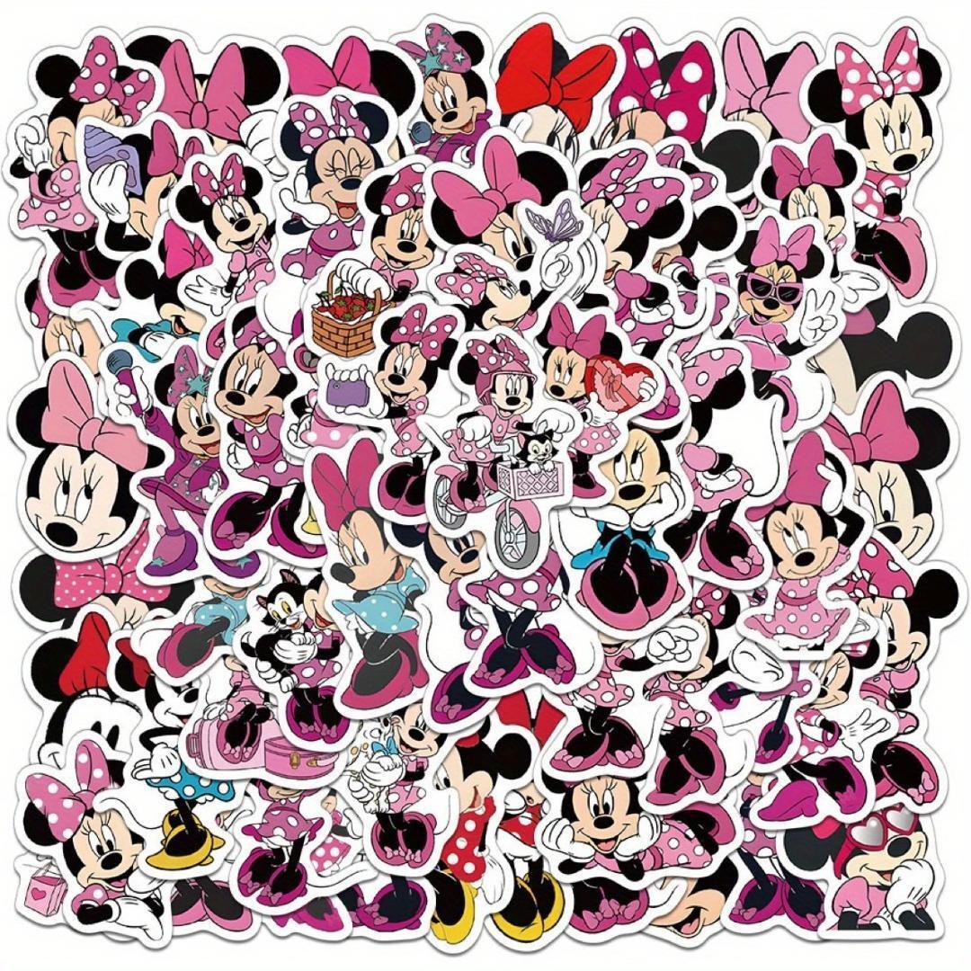 ★ミニーマウス ステッカー ディズニー 50枚 ◆スマホ、PC、iphone、スーツケース拍卖