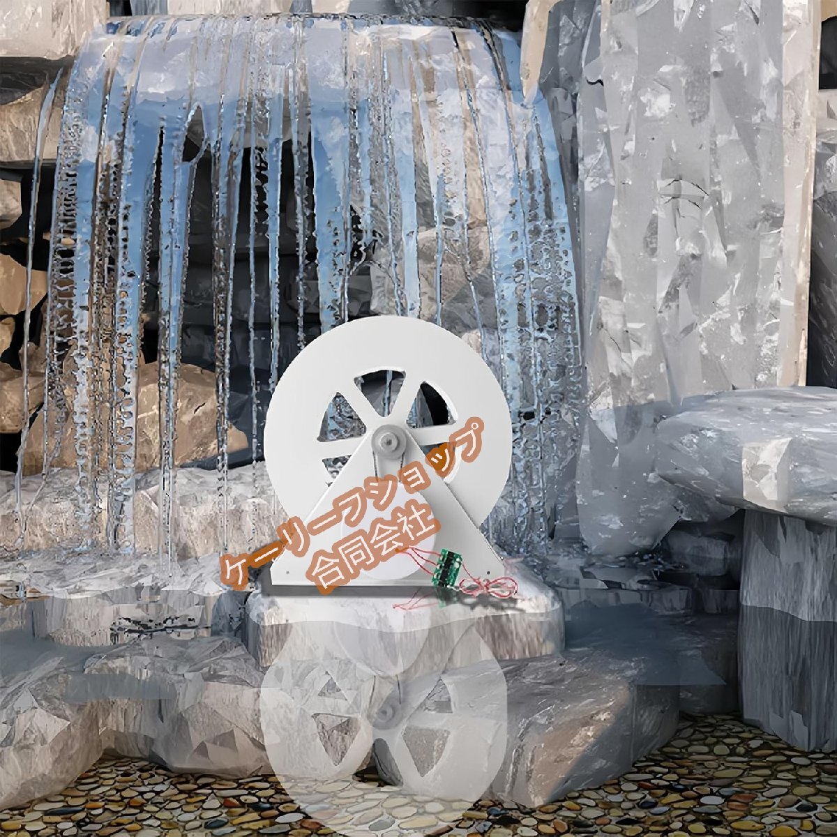 【ケーリーフショップ】100W 水力タービン発電機、水車、水力発電機、屋外風力タービン発電機、景観装飾(24v)拍卖