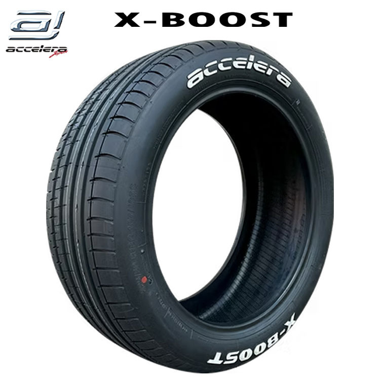 送料無料 アクセレラ ホワイトレター 【4本セット 新品】 accelera X-BOOST X-BOOST(OWL) 225/50R18 C107/105 S拍卖
