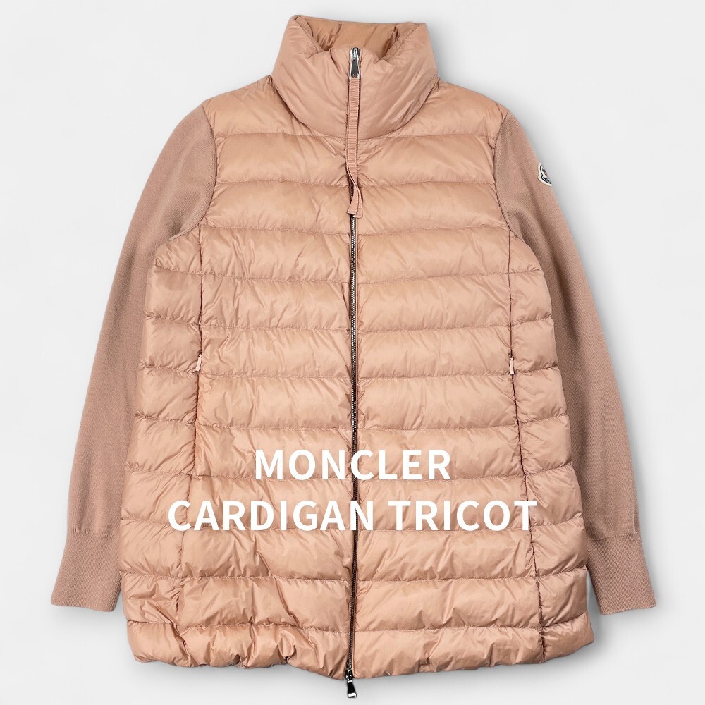 MONCLER 19AW モンクレール ハイブリッド ニット カーディガン ダウンジャケット F20939B51200 ピンク S / J&NREUSE レディース アウター拍卖