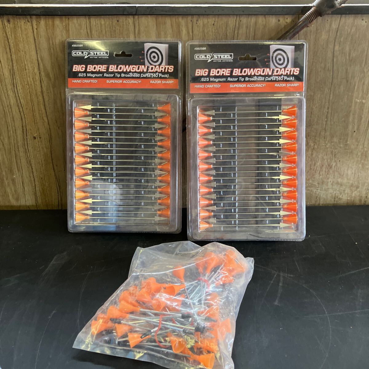 COLD STEEL / コールドスチール ビッグボア・ブローガン (吹き矢) 専用ダート 矢 ブロードヘッドダート まとめて拍卖