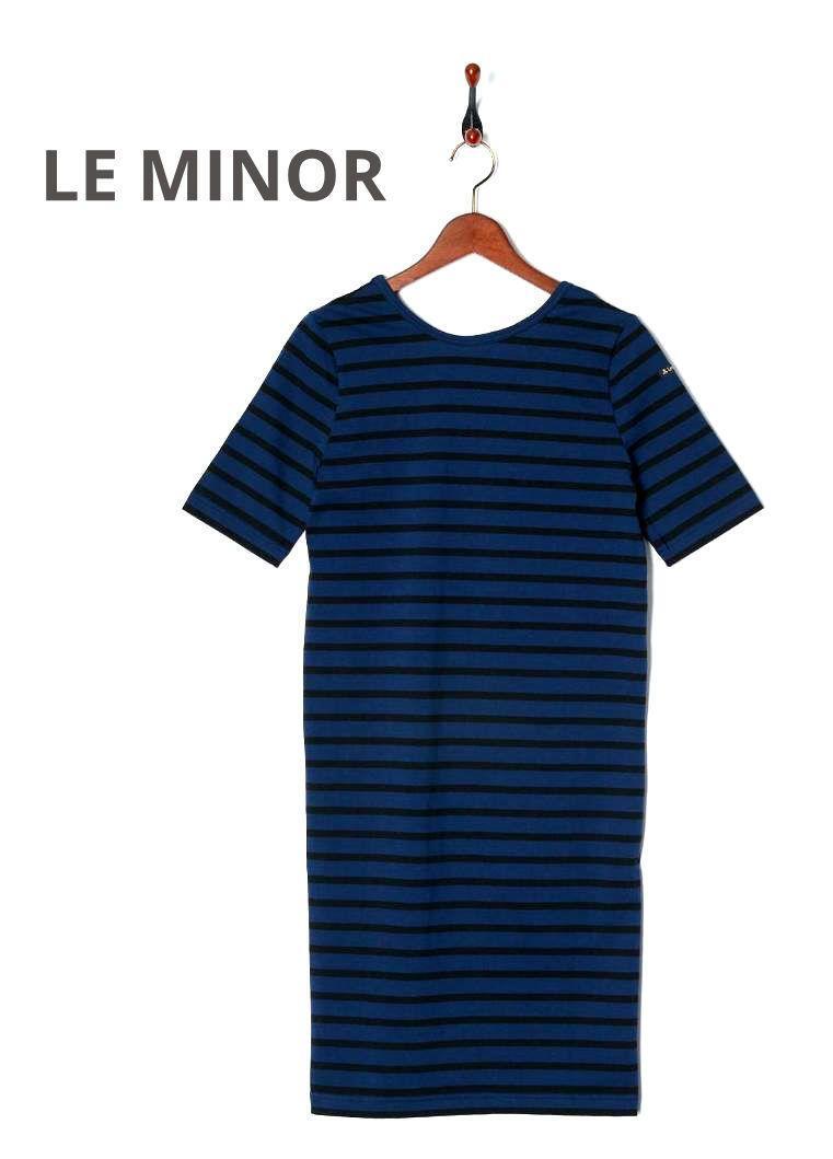 ほぼ新品!トゥモローランド購入LE MINORボーダー半袖ワンピース拍卖