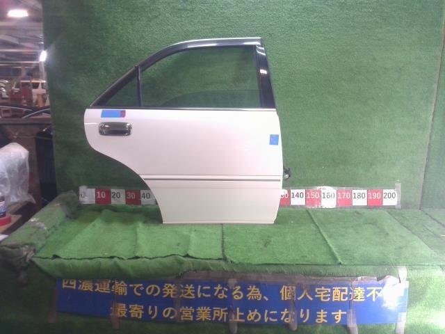 トヨタ 170系 クラウン アスリートV JZS171 右 リア ドア ガラス付 ヒンジ付(浮き錆有) 再塗装品 傷・タッチペン有 ★個人宅配送不可★拍卖