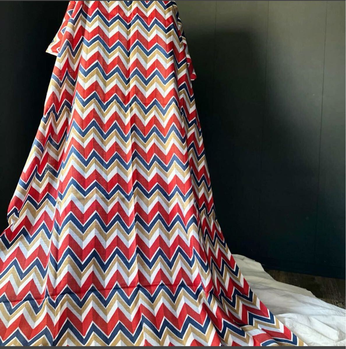 インポート 生地 幅116cm 長さ280cm ビンテージ Wフェイス拍卖