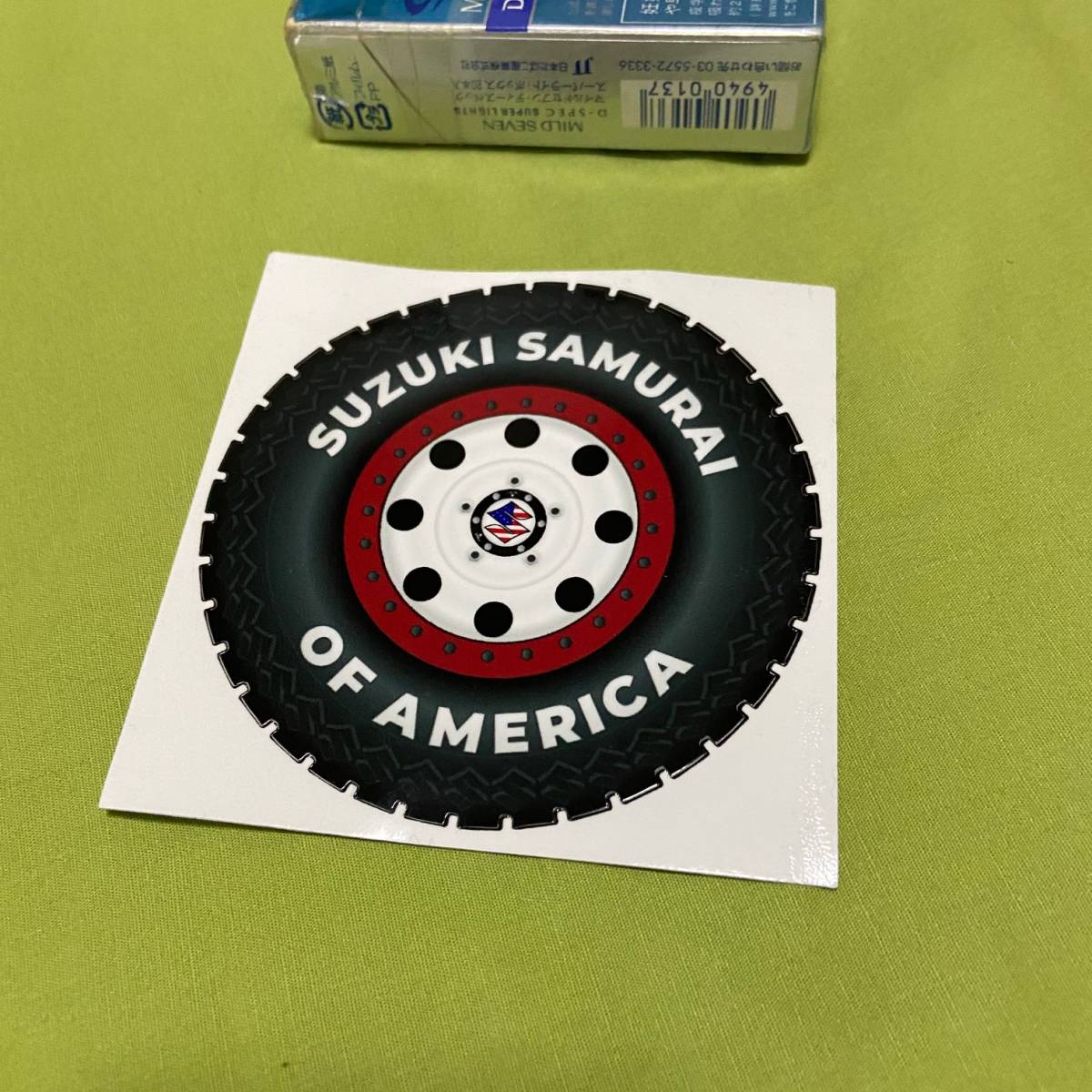 ジムニー ラウンドステッカー Suzuki Samurai of America USDM スズキ サムライ オブ アメリカ ja11 ja22 jb23 jb64 シエラ拍卖