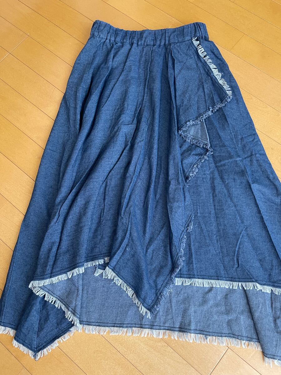 スカート ロングスカート デニム ロング丈 Skirt拍卖