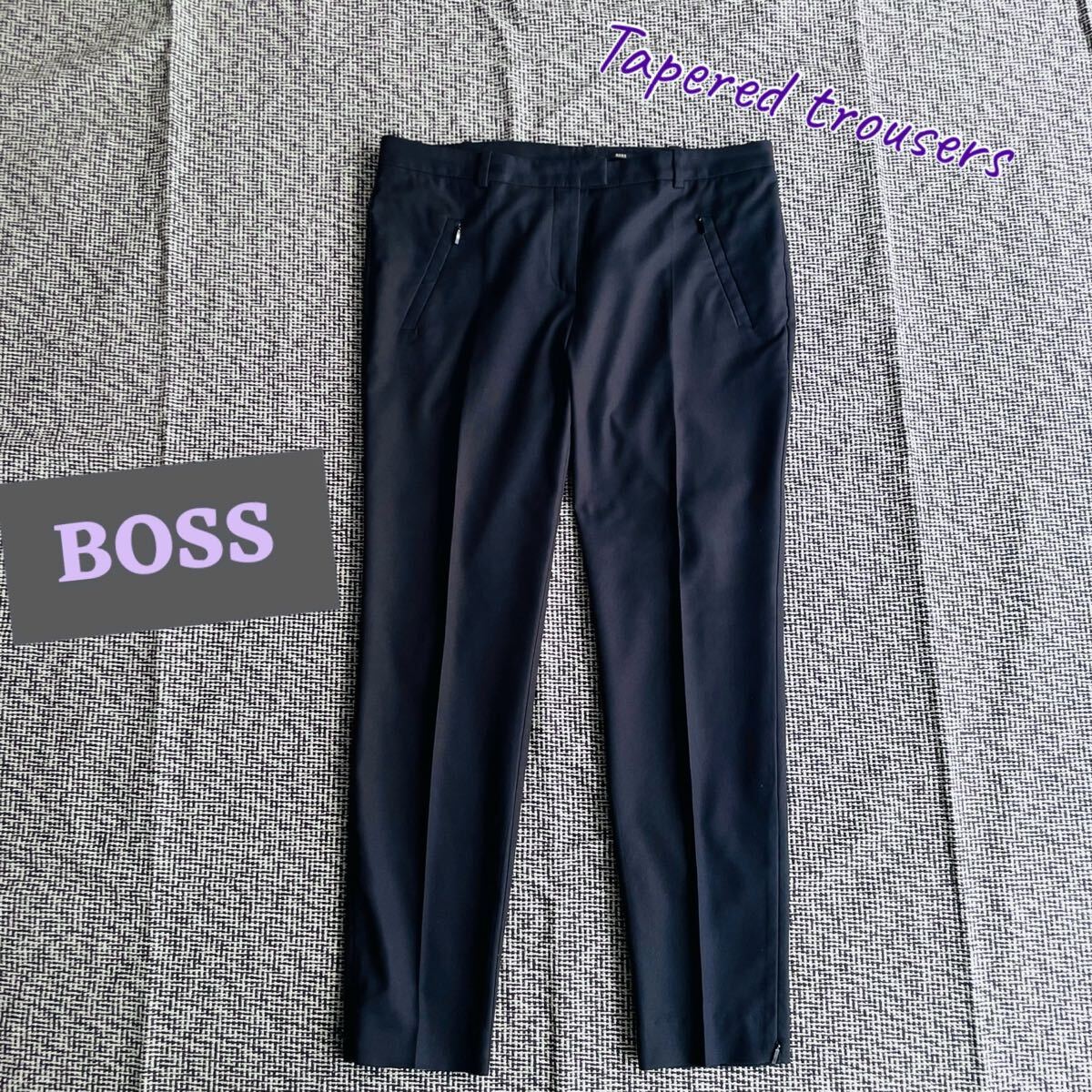 HUGO BOSS ヒューゴボス テーパードパンツ ジッパー IT44 D拍卖