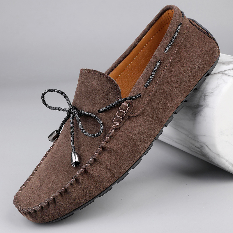 ローファー スリッポン ドライビングシューズ カジュアルシューズ メンズ・新品 春夏靴 男性靴【9920】ブラウン 25.5cm拍卖