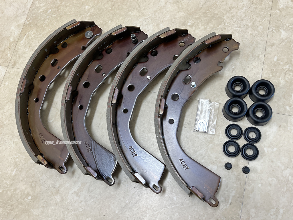 USトヨタ純正 03-06 TOYOTA TUNDRA タンドラ / 03-04 TACOMA タコマ リア ドラム ブレーキ シュー&カップキット 左右セット USDM北米JDM拍卖