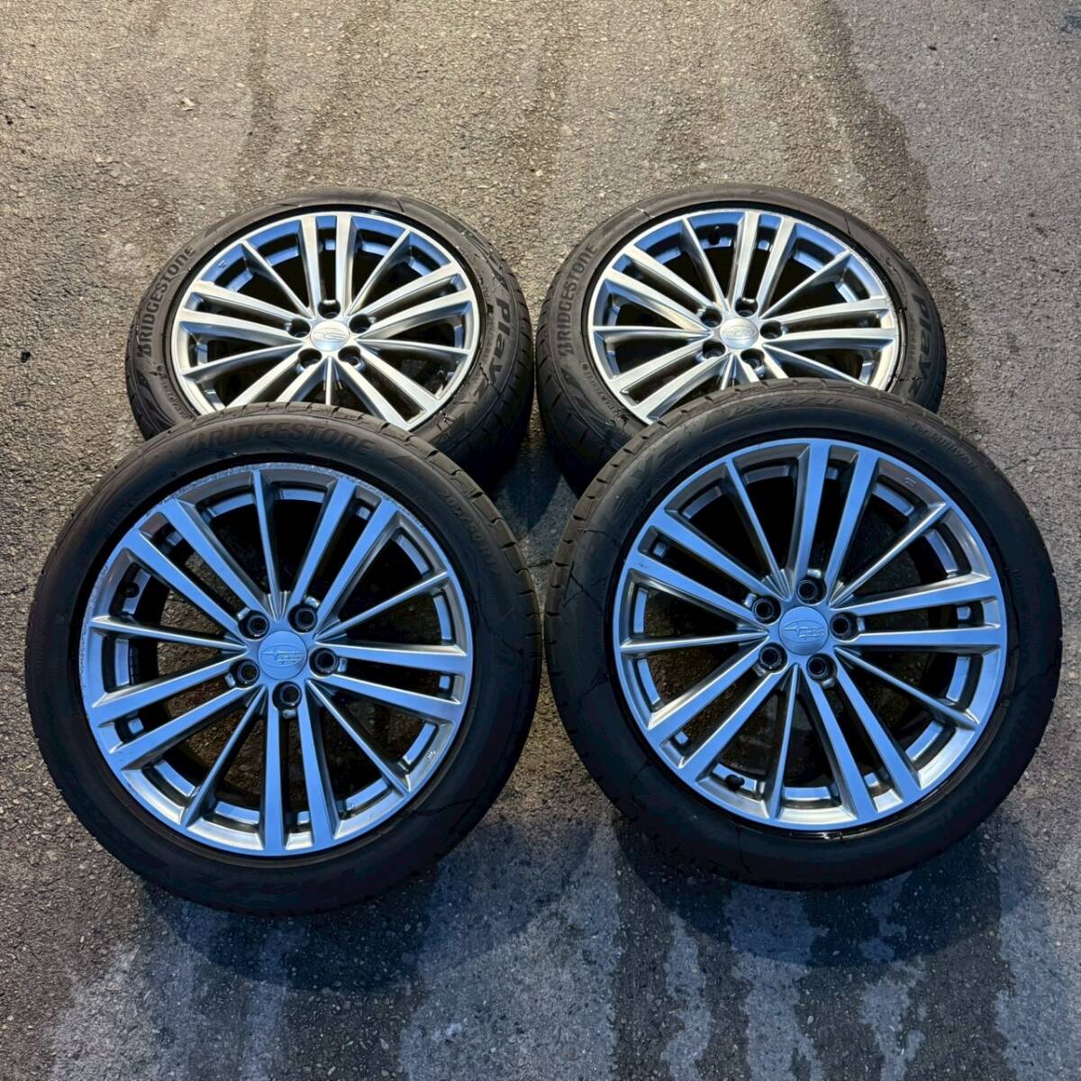5穴■スバル純正 2024年製 ブリヂストン PLAYZ 205/50R17 4本■070402R拍卖