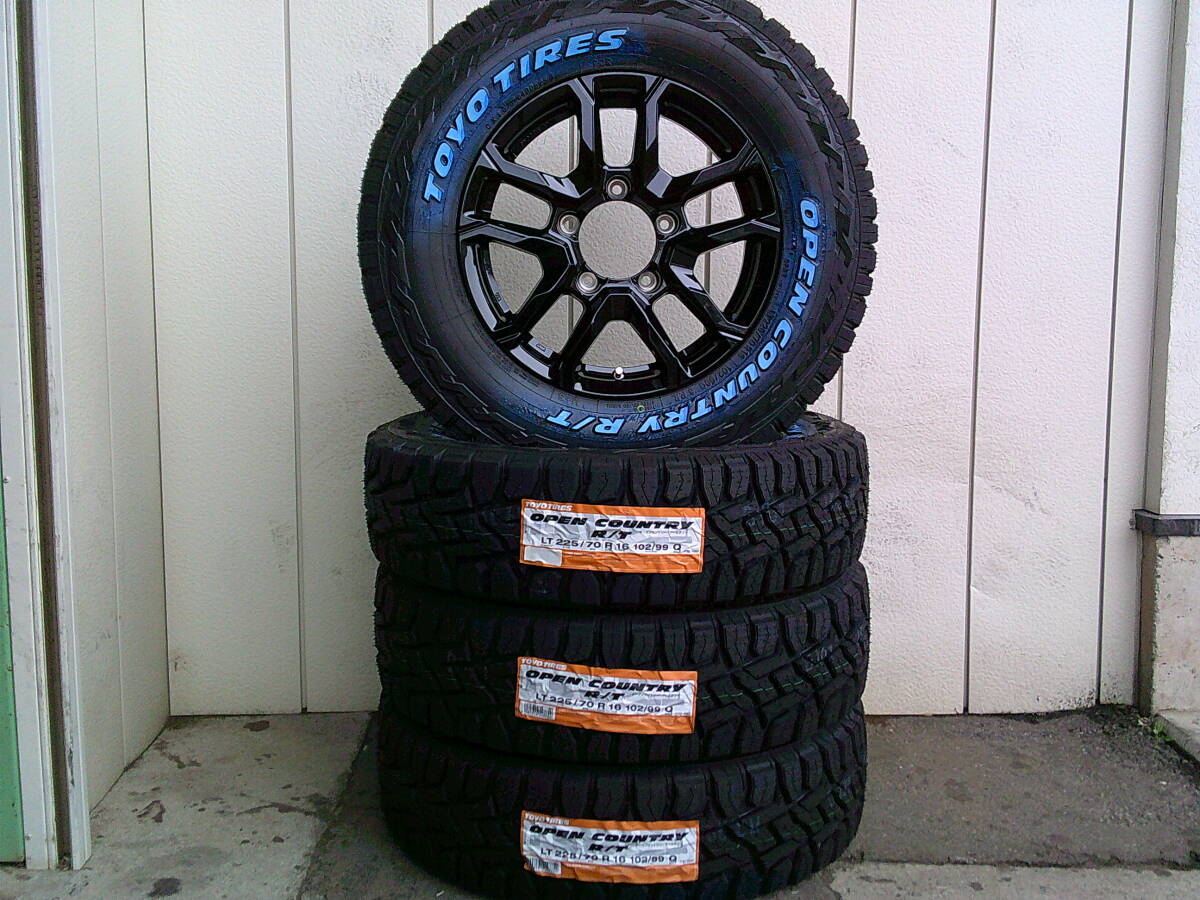 TOYOオープンカントリーR/T☆225/70R16☆ホワイトレター・ゴツゴツタイヤ・チューナーサイズ・カスタムホイール・ジムニー等に拍卖