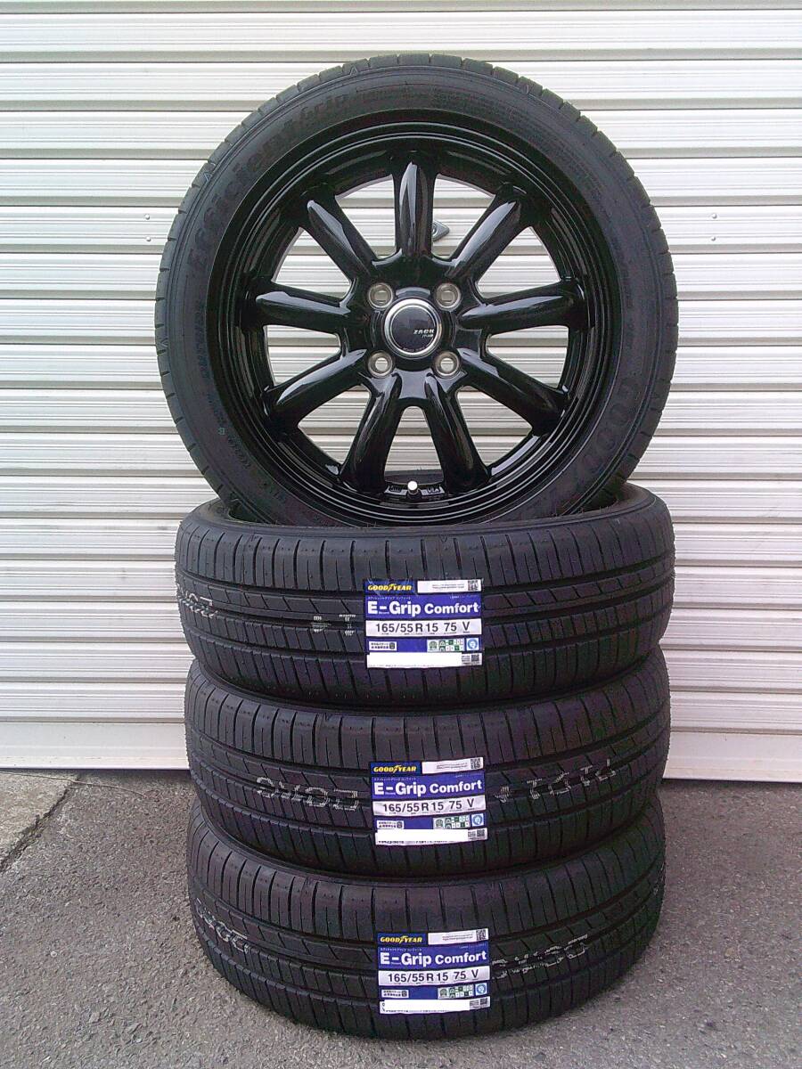 グッドイヤーEGコンフォート☆165/55R15☆カスタム軽N-BOXタントワゴンRムーブコペンデリカミニデイズスペーシアNワンNワゴンラパンミラ拍卖