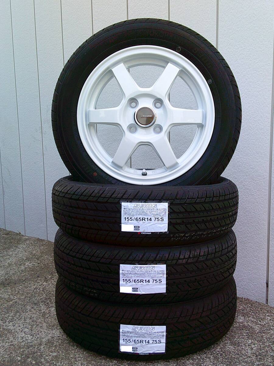 ヨコハマS306☆155/65R14☆軽自動車N-BOXタントワゴンRスペーシアデリカミニラパンアルトミラデイズウェイクNワンNワゴンムーヴ拍卖