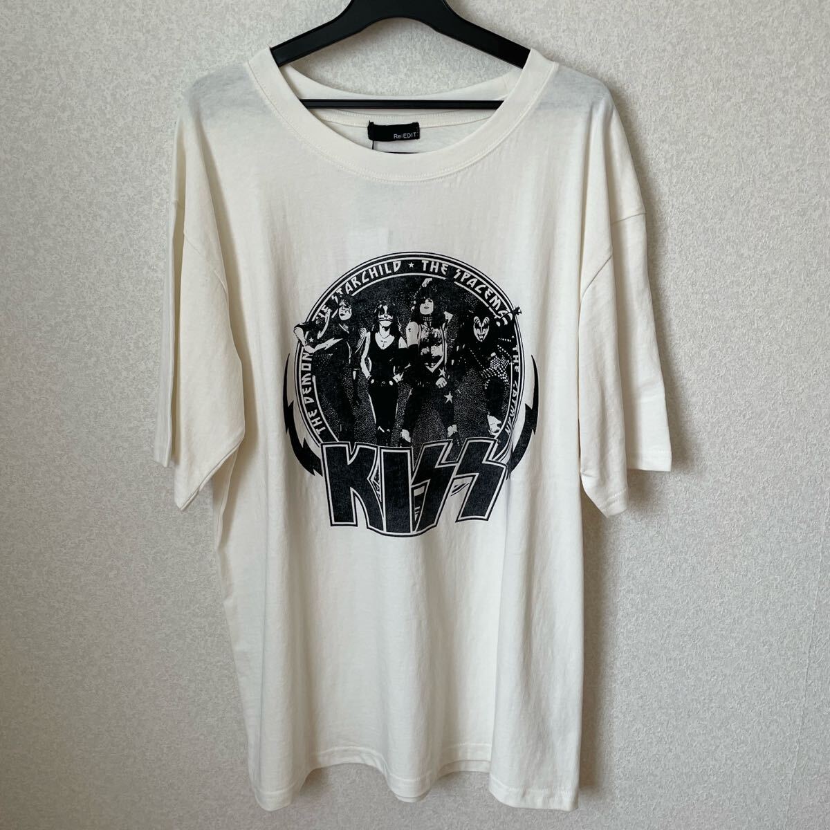 【新品】KISS レディース 半袖Tシャツ L ホワイト拍卖