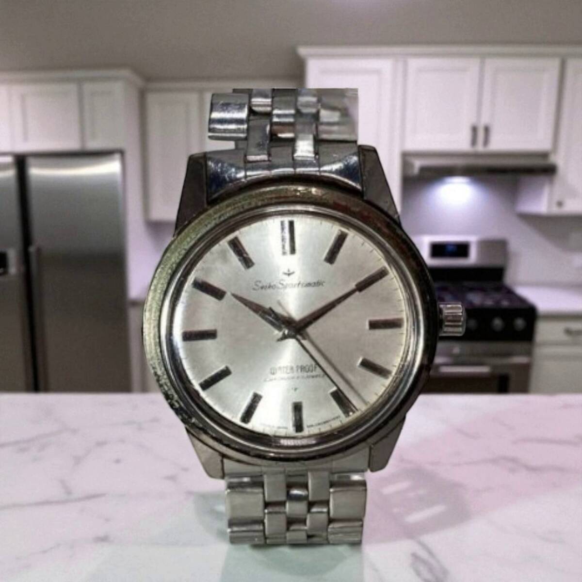 SEIKO セイコー スポーツマチック オートマチック AT 自動巻 文字盤 シルバー色拍卖