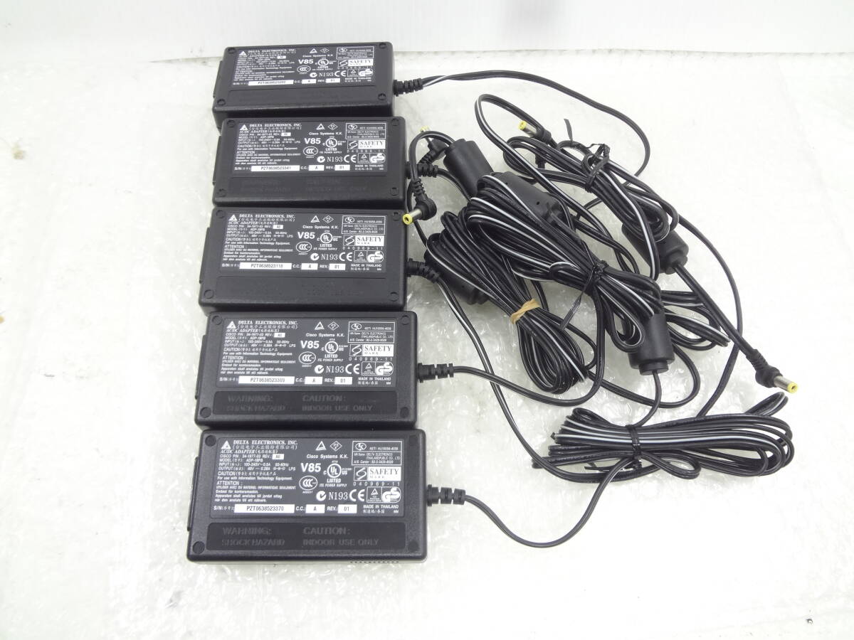 5個セット★DELTA ACアダプター ADP-18PB 48V 0.38A 電源ケーブル付き 中古動作品拍卖