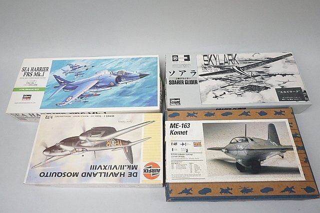 ★※ジャンク ハセガワ他 1/72 シーハリアー FRS Mk.1/ドイツ ME-163 コメート 1/48 等4点セット プラモデル B5拍卖