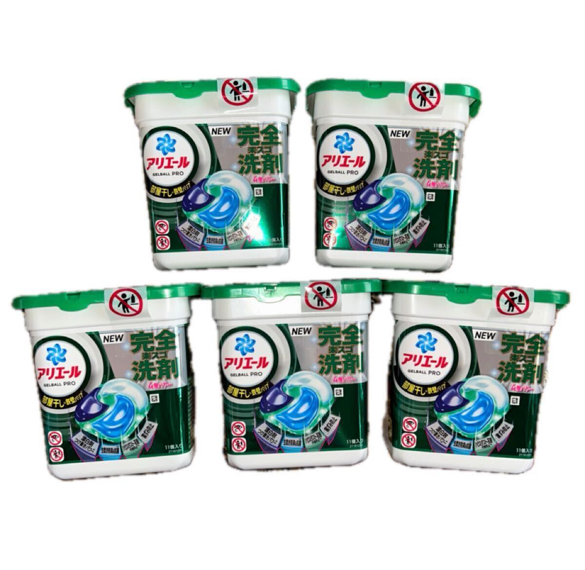 新品 アリエール ジェルボール プロ 部屋干し用 部屋干 さわやかな香り 11個入り(198g) × 1個 5セット 55個 洗濯洗剤拍卖