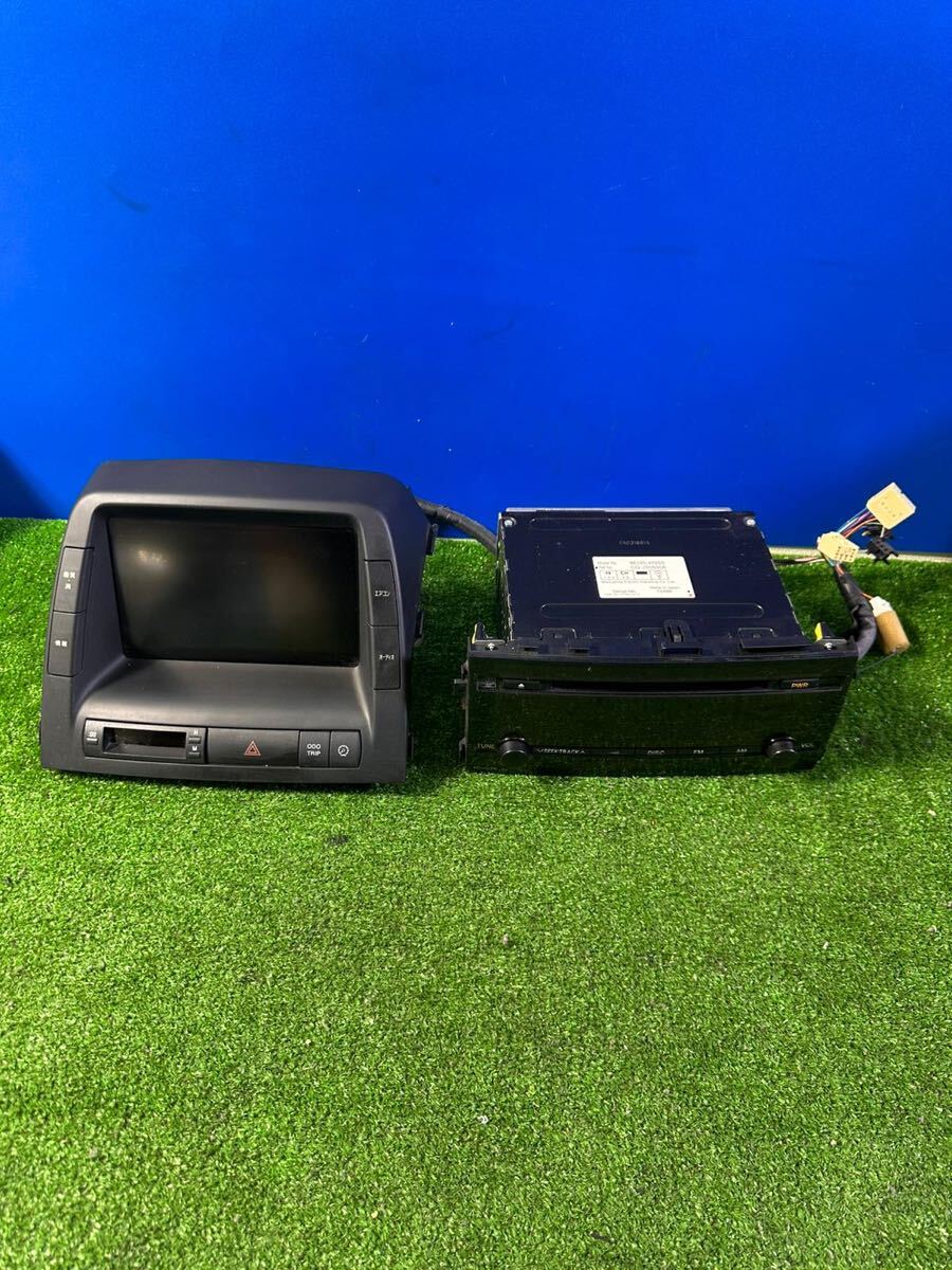 ZT-4812 トヨタ プリウス NHW20 平成18年 マルチモニターディスプレイ 86110-47062+CDプレーヤー86120-47250 ナビ拍卖