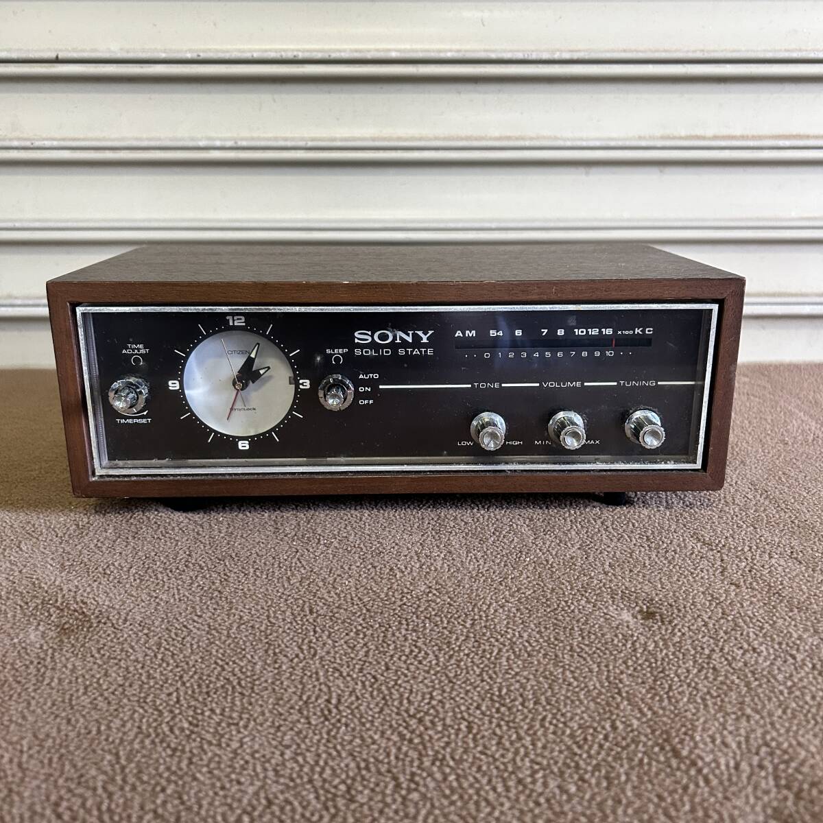 CG15★SONY★ 木製ラジオ レトロ アンティーク 8RC-49 オーディオ機器拍卖