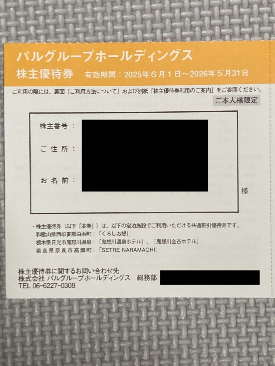 4枚まで 株主優待券 パルグループ パルグループホールディングス拍卖