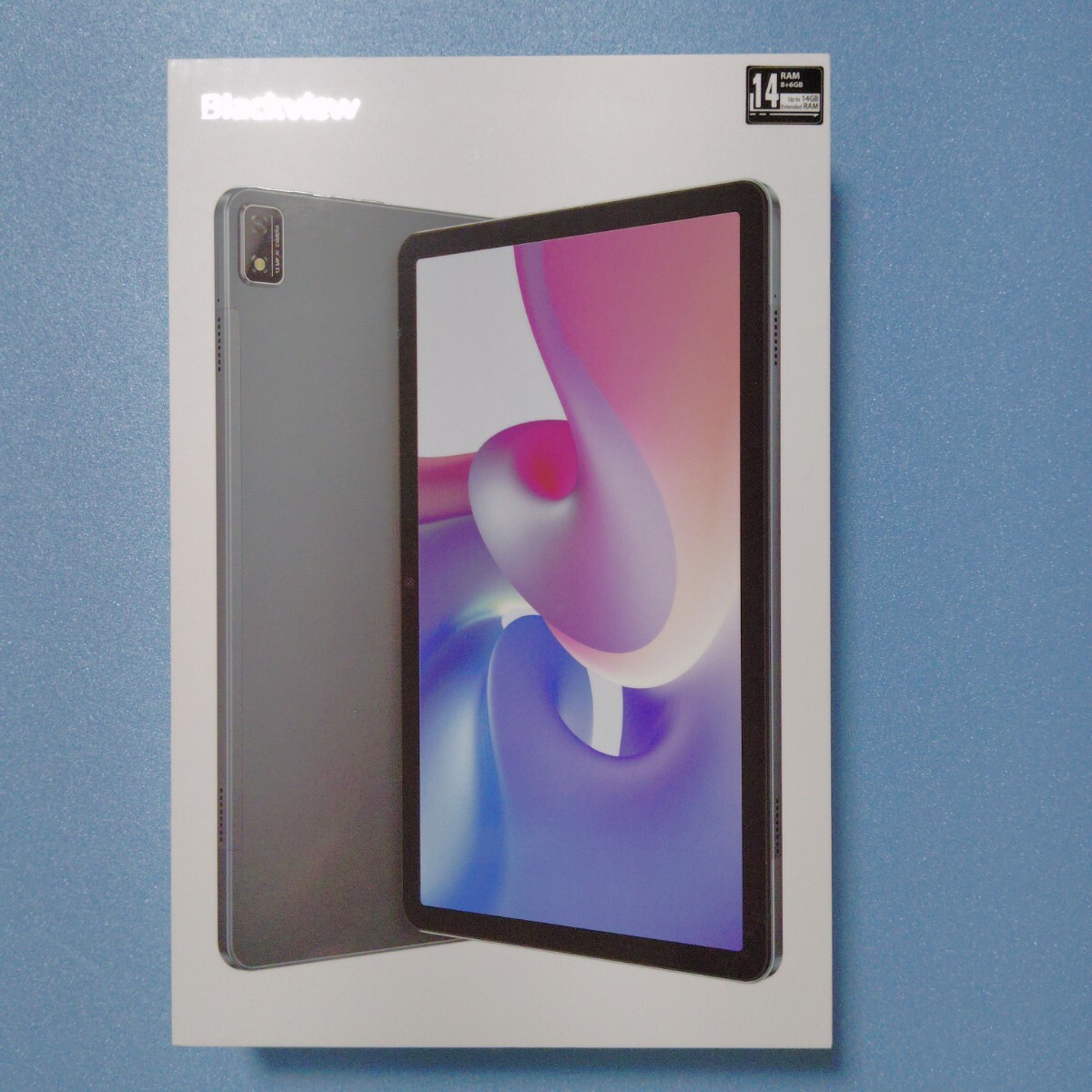 新品 Blackview Tab16 タブレット 11インチ 水色 Android 12 SIMフリー 2K RAM14GB+ROM256GB+最大1TB拡張大画面 カバー ケース付 7680mAh拍卖