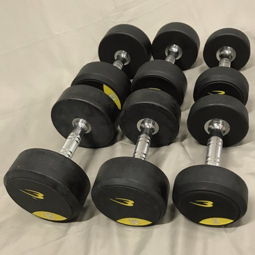 1円 ボディメーカー ダンベルセット 5kg 2点 / 10kg 2点 / 15kg 2点 トレーニング用品 まとめ セット 直接引渡のみ拍卖