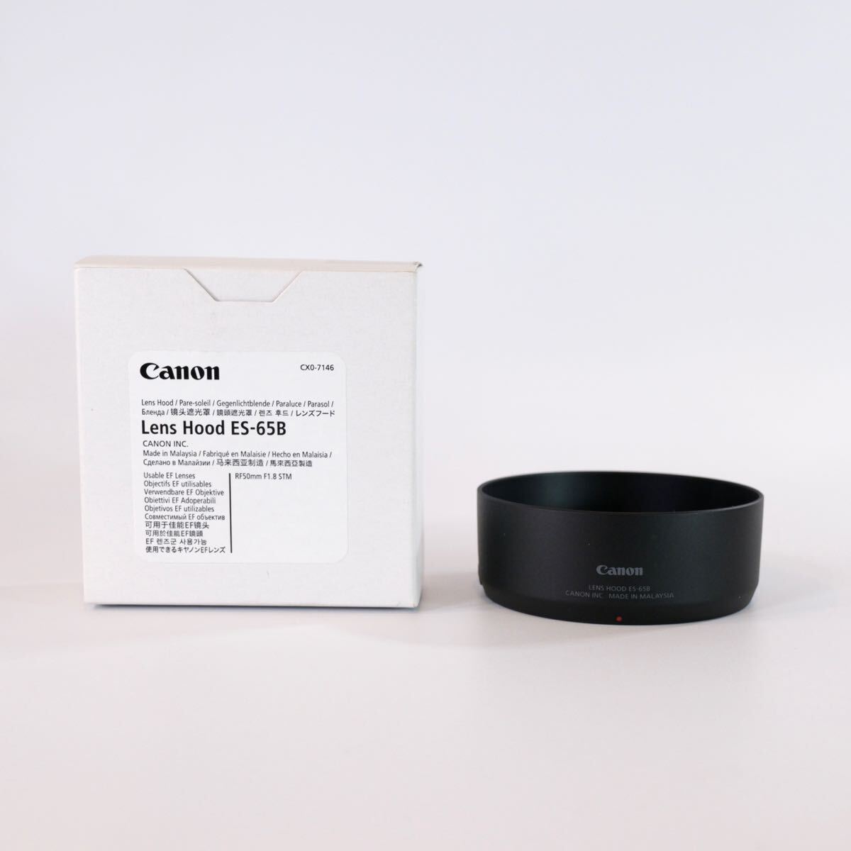 【純正】Canon キャノン ES-65B RF 50mm F1.8 STM用 レンズフード拍卖
