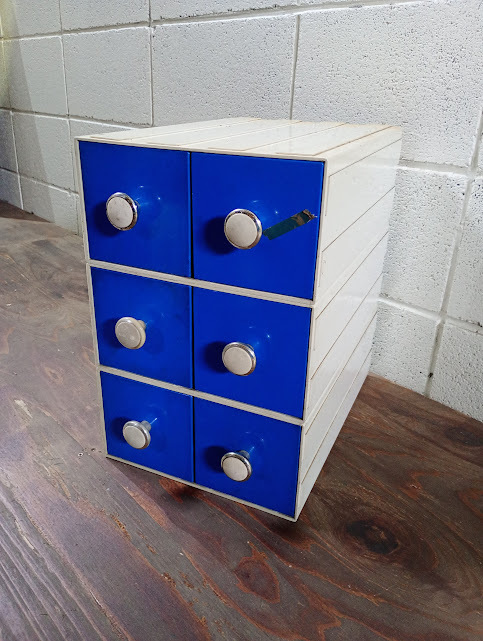 ♪引出し/ 小物入れ プラケース 当時物 昭和レトロ プラスチック レトロポップ ミッドセンチュリー スペースエイジ 棚 カセッター拍卖