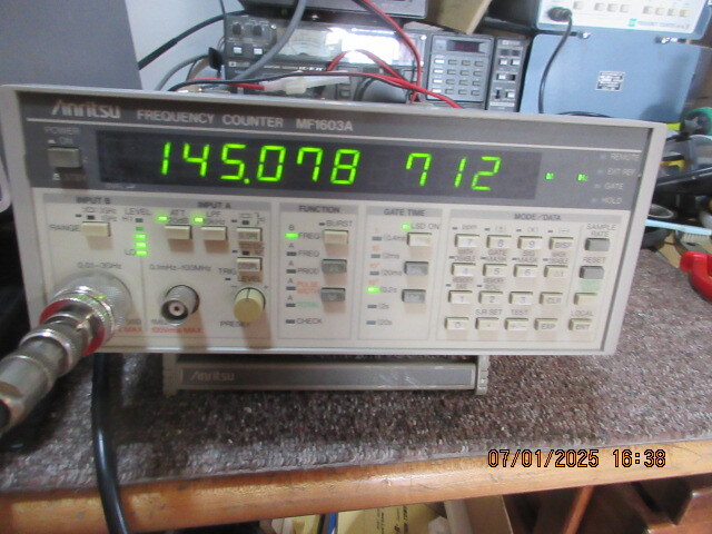 安立電気 周波数カウンター MF1603A 0,1HZ~3Ghz 動作確認正常 破損なし文字かけなし 周期測定・パルス幅など拍卖