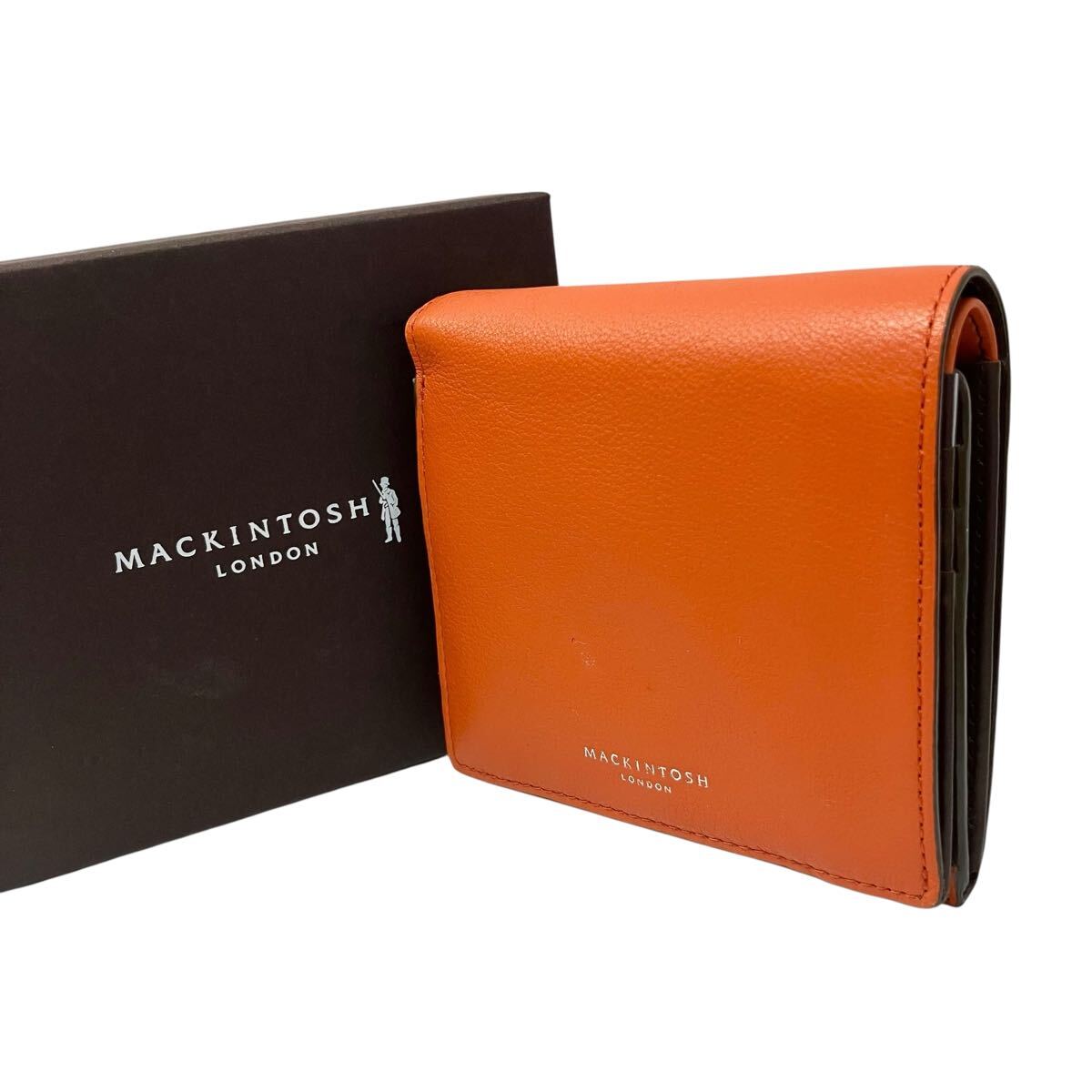 未使用 MACKINTOSH マッキントッシュ 二つ折り財布 コンパクトウォレット レザー拍卖