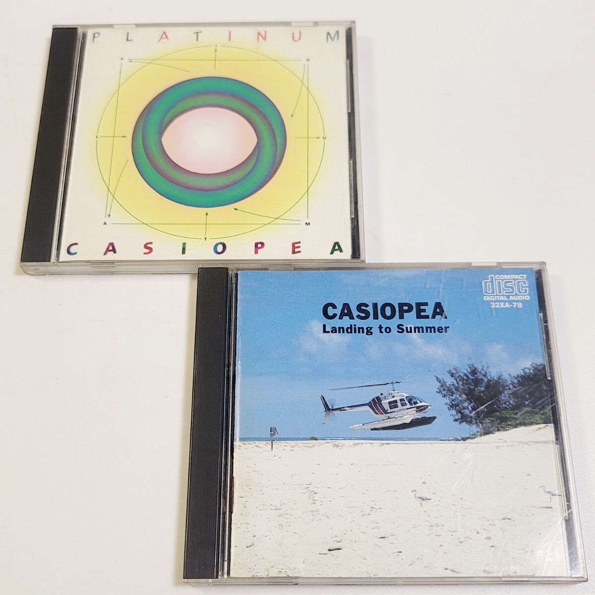 《2枚セット》CD CASIOPEA/カシオペア「PLATINUM/プラティナム」「Landing to Summer」旧規格盤 税表記なし / ジャズ・フュージョン拍卖