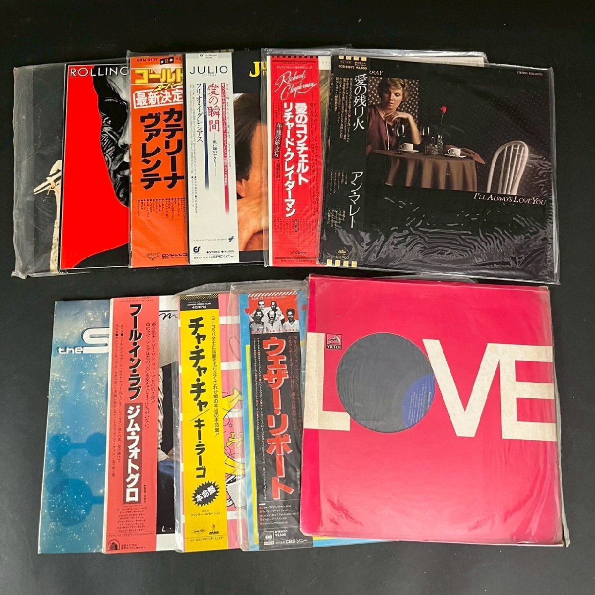 SW0623-19-3 レコード LP まとめ 洋楽 リチャード クレイダーマン カテリーナ ヴァレンテ ジム フォトグロ ローリングストーンズ 100サイズ拍卖