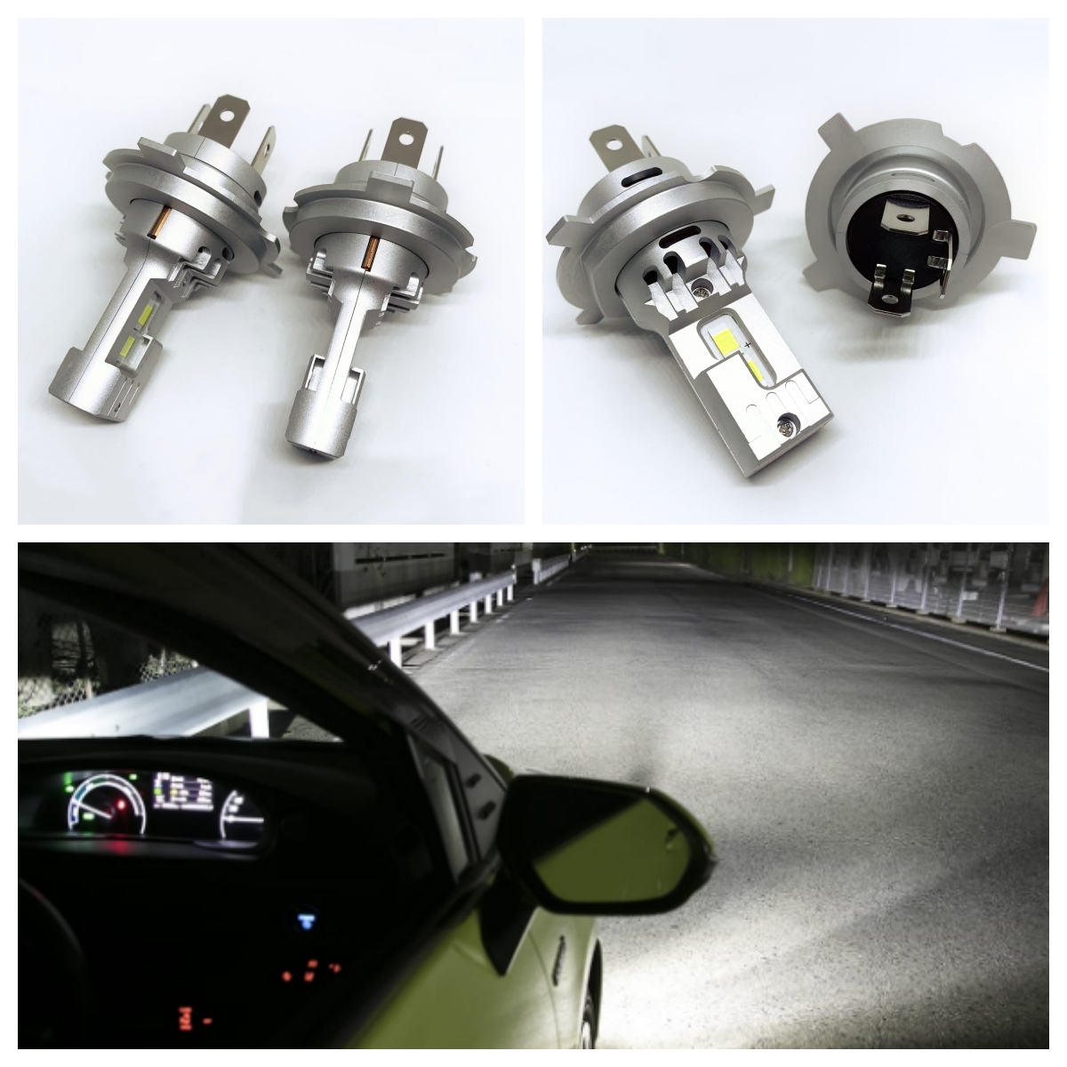 スズキ ジムニー H10.10~ JB23W JB64 ハロゲン仕様車 H4 LED ヘッドライト 高品質 爆光 冷却ファン搭載 ホワイト 純白 6000K 2個 左右SET拍卖