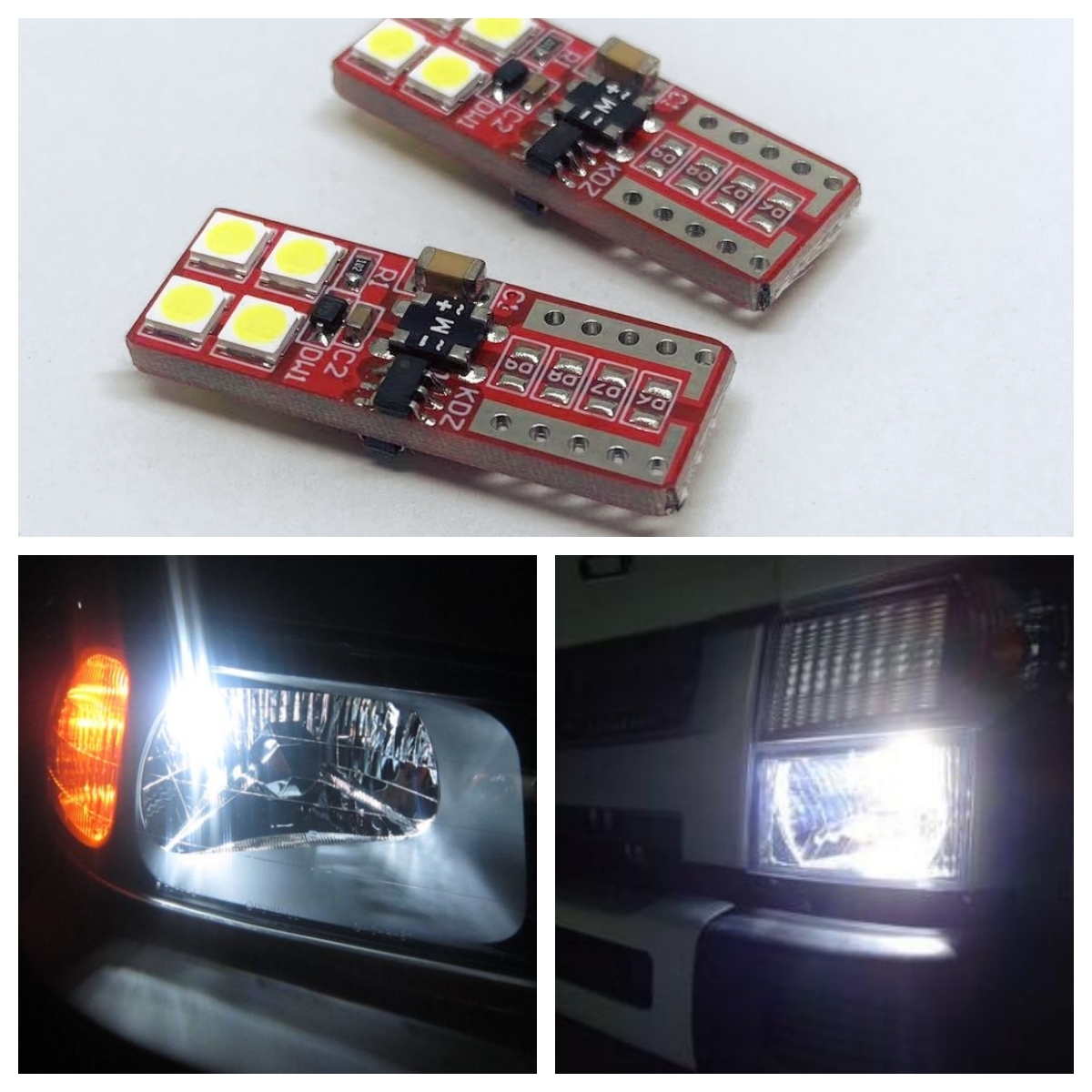 高輝度 LED T10 バルブ ポジション球 スモールランプ 車幅灯 ストロボ 機能搭載 プリウス NHW20 プリウス ZVW30 FJクルーザー GSJ15W拍卖