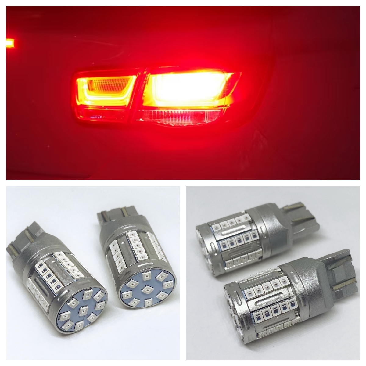 【車検対応】T20ダブル球 レッド 49連SMD テールランプ 高輝度 2個 ダイハツ ミラカスタム ( L275S/285S ) ミラジーノ ( L650・660S ) 拍卖