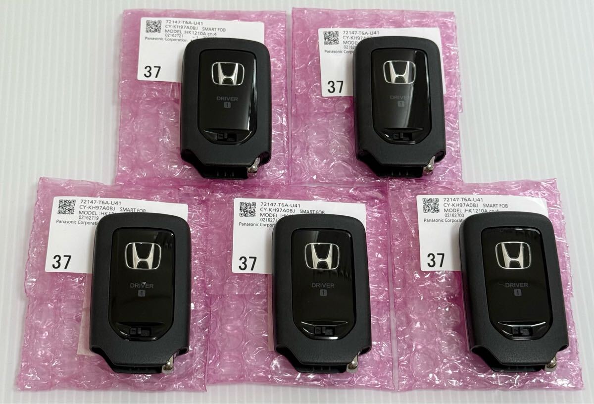5個セット 新品 未使用品 純正 HONDA ホンダ スマートキー ホンダ 4ボタン T6A-U41 キーレス CY-KH97A0BJ キーレスリモコン DRIVER1拍卖