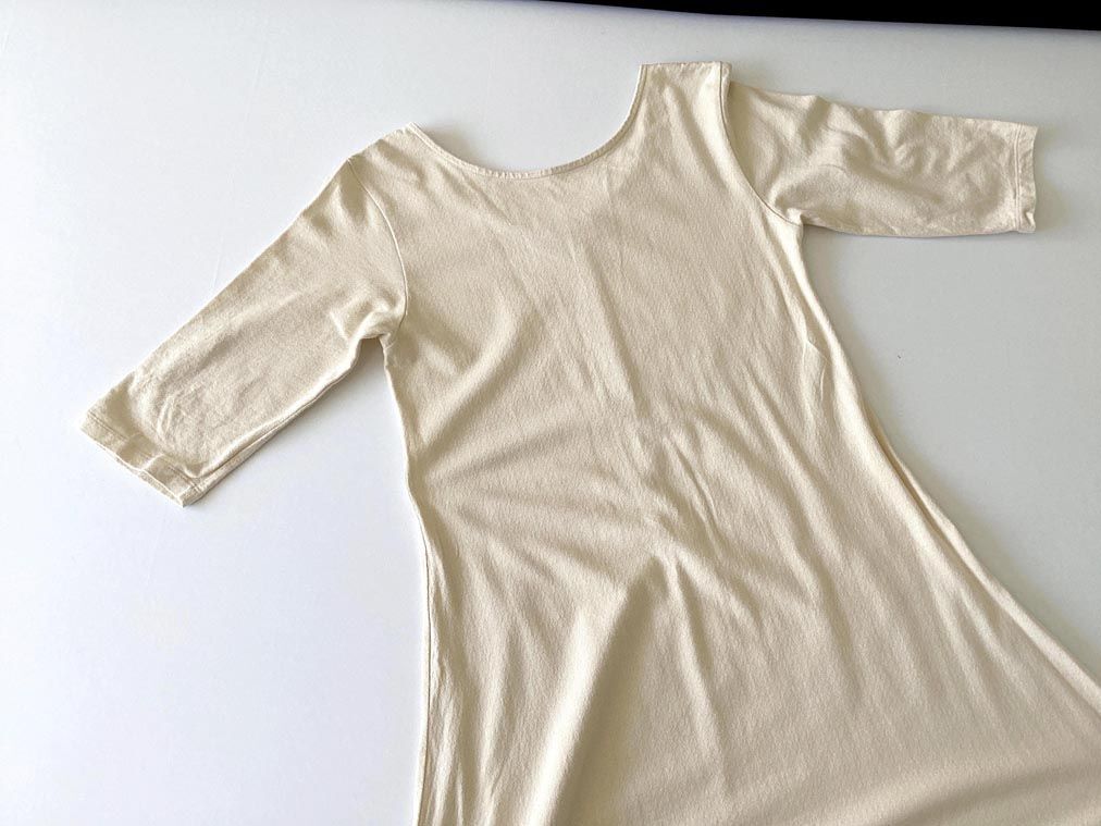 美品■simplicite シンプリシテェ 22-070-700-0655-2-0 バックシャンフィット Aライン ワンピース size/ベージュ■◇拍卖