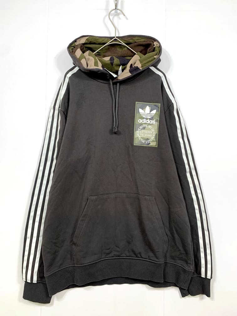 ゆうパケットOK adidas アディダス DX4214 プルオーバー パーカー sizeL/チャコール ■■拍卖