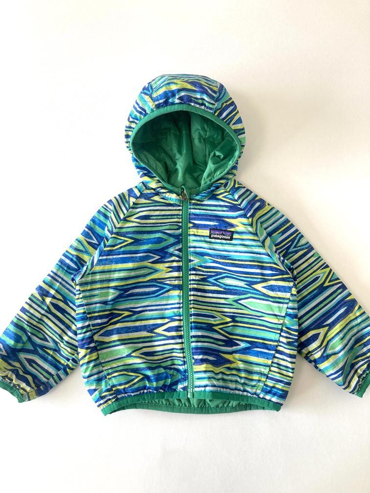 ゆうパケットOK Patagonia パタゴニア 60187FA13 リバーシブル ジャケット size18M/緑◆■拍卖