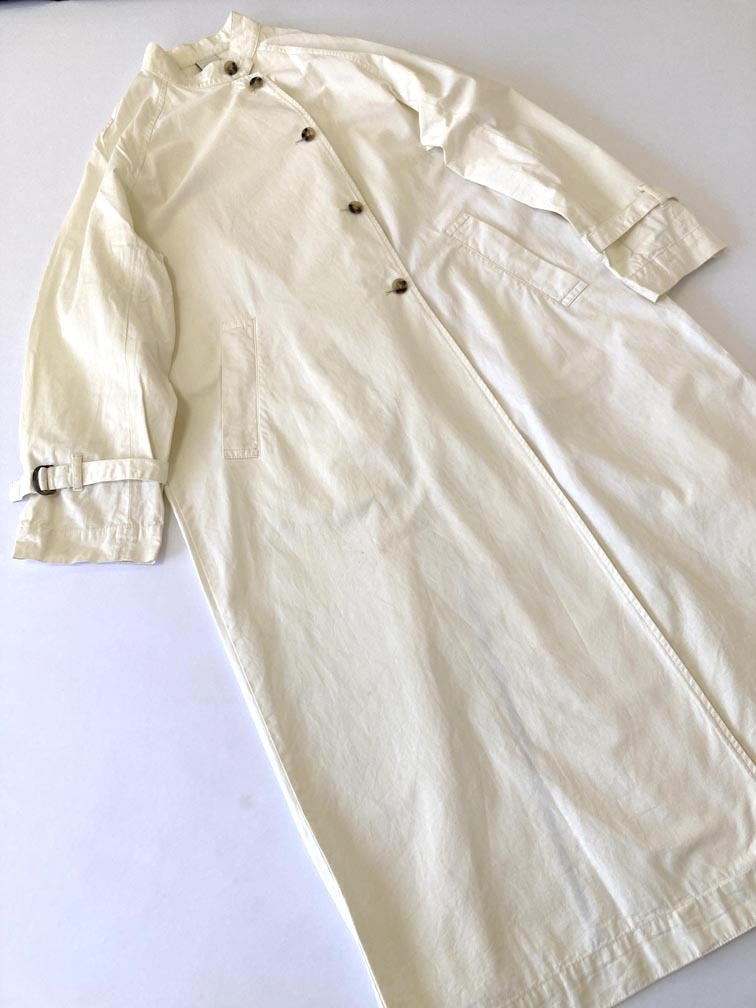 ゆうパケットOK NOMBRE IMPAIR 01-1-00-201-1-1 コットンツイルスタンドネックラグランスリーブロング コート sizeF/キナリ ■◇拍卖