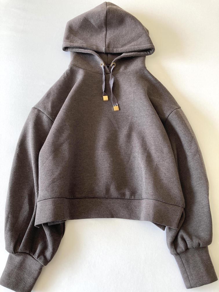 LAGUNAMOON ラグナムーン 03206270010-01 定価7700円 ショートスリット パーカー sizeF/チャコールグレー ◇■拍卖