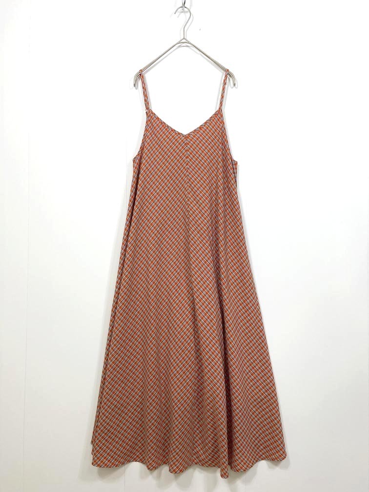 ゆうパケットOK 美品 FREAK’S STORE フリークスストア 221-3167 チェック キャミ ワンピース sizeF/赤 ■◆ ☆ fdc4 レディース拍卖