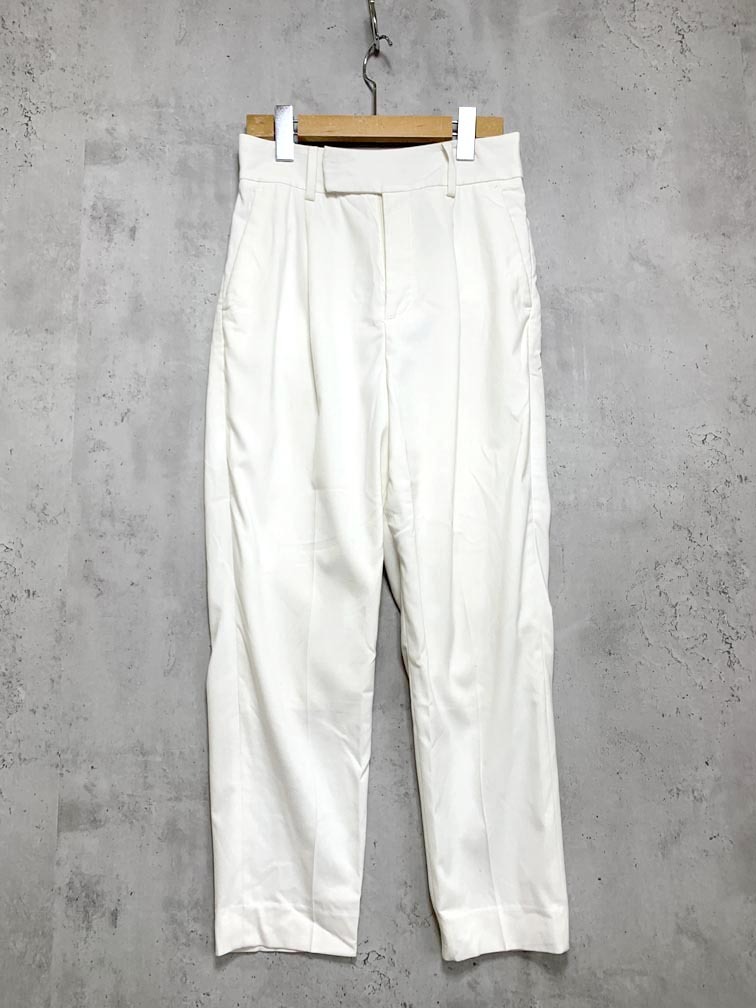 ゆうパケットOK FRAMeWORK フレームワーク 18030220515010 定価14300円 T/R テーパード パンツ size34/白 ■■拍卖