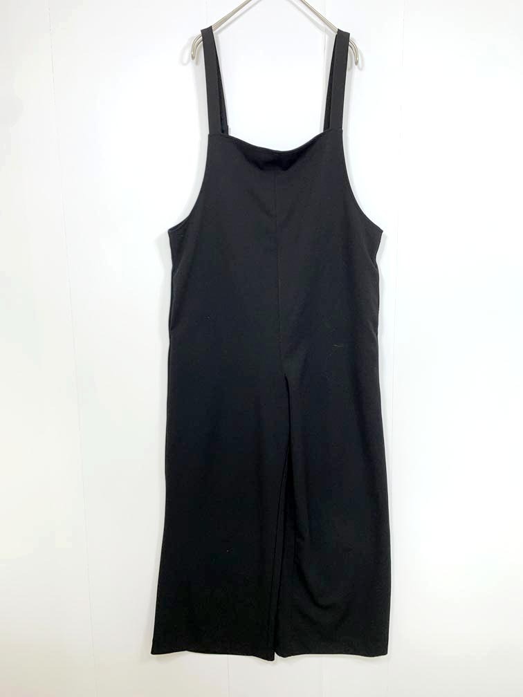 ゆうパケットOK SHENERY シーナリー SNZ1031102A0006 定価13200円 カットジョーゼットキャミ サロペット オーバーオール size36/黒 ■■◎拍卖